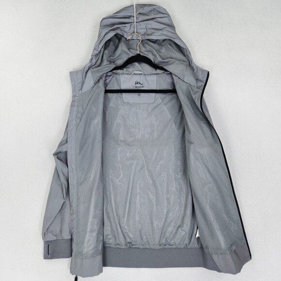 Imperial Motion Jacket Womens Small Silver Gray Camber Reflective Hooded Zip Up - Picture 10 of 16
